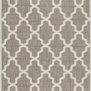 nuLOOM Gina Lattice Indoor/Outdoor Area Rug, 6x9, Taupe