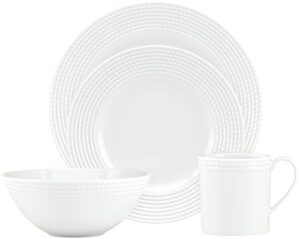 kate spade wickford 4-piece place setting, 5.4 lb, white