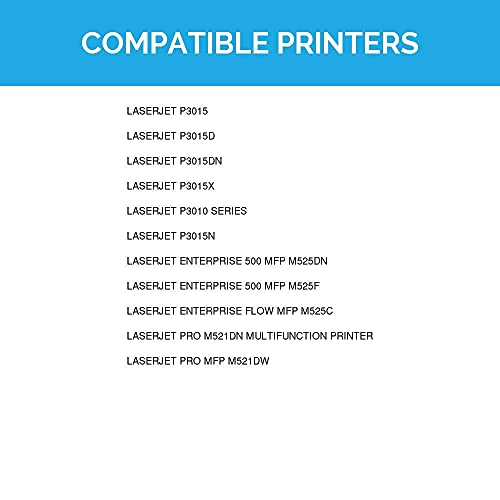LD Compatible Toner Cartridge Replacement for HP 55A CE255A (Black, 2-Pack)