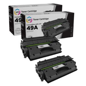 ld products compatible toner cartridge replacements for hp 49a q5949a (black, 2-pack) for use in hp printer laserjet: 1320, 1320n, 1320nw, 1320t, 1320tn, 3390 and 3412