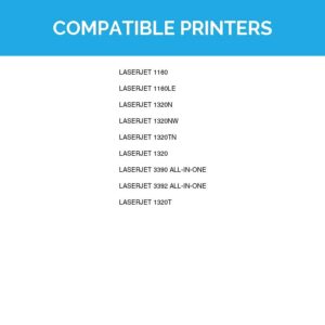 LD Products Compatible Toner Cartridge Replacements for HP 49A Q5949A (Black, 2-Pack) for use in HP Printer Laserjet: 1320, 1320n, 1320nw, 1320t, 1320tn, 3390 and 3412