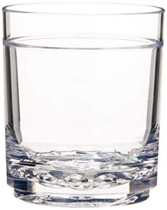 drinique elite tumbler unbreakable tritan iced-tea glasses, 12 oz (set of 4), clear