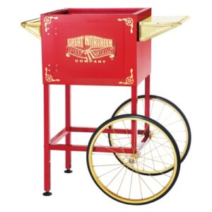 6400 red replacement cart for larger roosevelt style great northern popcorn machines