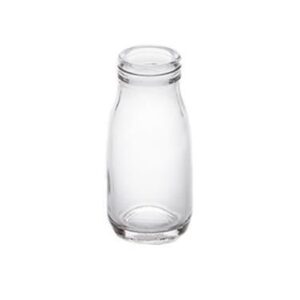 american metalcraft gmb3 glass milk bottle, 3 oz.