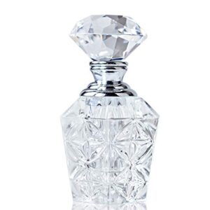 h&d hyaline & dora clear art carved crystal empty mini refillable perfume bottle