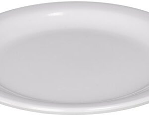 Winco MMPR-6W Round Melamine Plate, 6.5-Inch, White ( 12 Count ),Medium