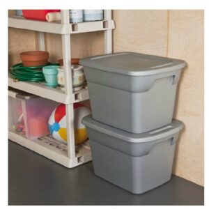 Sterilite 18-gallon (72-quart) Storage Box, Set of 8, Color Titanium Gray