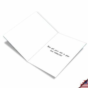 NobleWorks Jumbo Humorous Birthday Paper Card 8.5 x 11 Inch with Envelope (1 Pack) Big, Jumbo Bday Jumbo Asses Birthday J0690