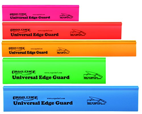 Ergo Chef 5pc Universal Knife Edge Guard Set Multicolored / Multi-sized / for Chef knife, Santoku, Bread, Utility and Paring knives