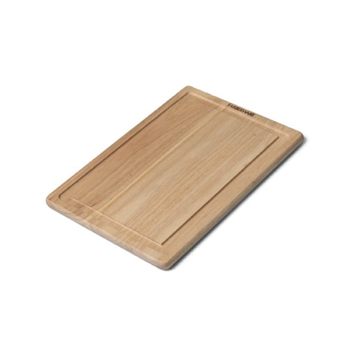 Farberware Hardwood Cutting Board with Drip Groove Trench, 12-Inch-by-18-Inch, Natural