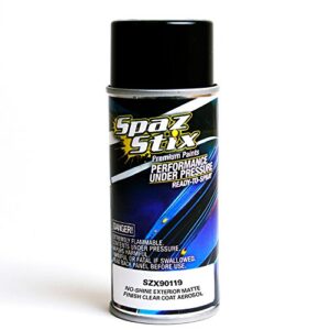 spaz stix 90119 no-shine exterior matte finish clear coat aerosol aerosol 3.5 oz.