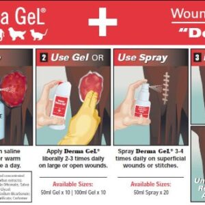 Veterinus Derma GeL® First AID - Travel Pack - 9 x Mini Tubes 10mL - 0.34 fl.oz. - CAT Safe Non Toxic Contains: Freeze Dried Lavender extr. (no Essential Oil)