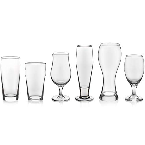 Libbey Craft Brews Assorted Beer Glasses, Set of 6