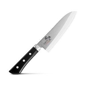 kai corporation ae2905 santoku knife, sekimagoroku, akane, 6.5 inches (165 mm), dishwasher safe, easy care, made in japan