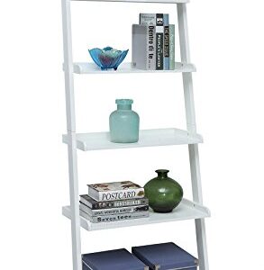 Convenience Concepts French Country Bookshelf Ladder, White