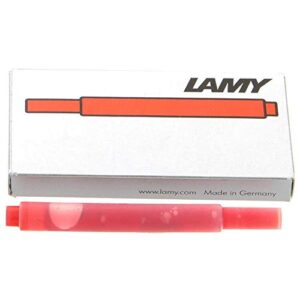 Lamy Cartridges Refill, Pack of 5, Red (T10RD)