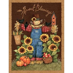 springs creative 100-percent cotton harvest blessings wall hanging, 43/44-inch by 15-yard