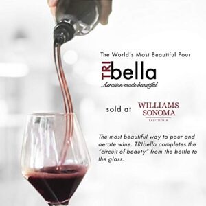 TRIBELLA Classic Wine Aerator, Multi-Stream Wine Aeration Device, 3 Stainless Steel Spouts, Handmade, Easy-to-Use, No-Drip Wine Pouring Accessory in Easy-to-Carry Protective Case