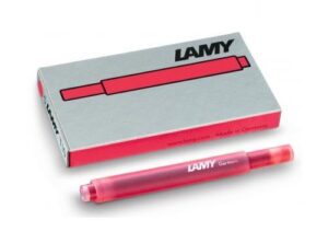 lamy neon coral ink cartridges pkg 5