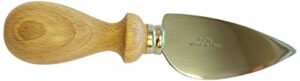 eppicotispai stainless steel parmesan/hard cheese knife with wooden handle, 6-5/8-inch