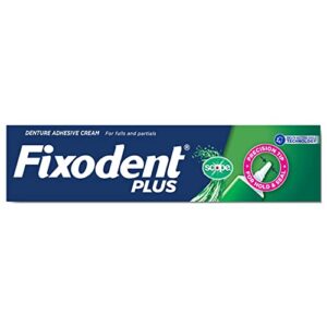 fixodent control denture adhesive cream plus scope flavor 2 oz (pack of 8)