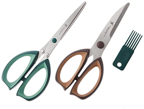 Henckels Kitchen Shears for Herbs, 2-pc, Dishwasher Safe, Heavy Duty, Stainless Steel, Take A Part Shears