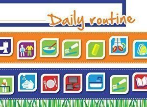 Kids Daily Routine Charts - Magnetic Refrigerator Behavior Chart for Kids to Help Your Child with Their Morning & Evening Routines by Monkey & Chops