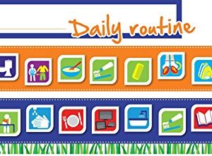 Kids Daily Routine Charts - Magnetic Refrigerator Behavior Chart for Kids to Help Your Child with Their Morning & Evening Routines by Monkey & Chops