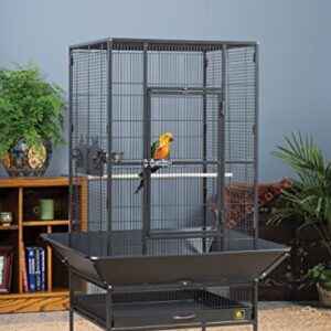 Prevue Pet Products 3352BLK Park Plaza Bird Cage, Black Hammertone, Large