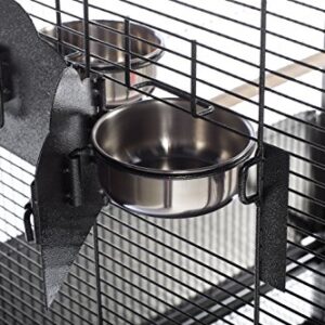 Prevue Pet Products 3352BLK Park Plaza Bird Cage, Black Hammertone, Large