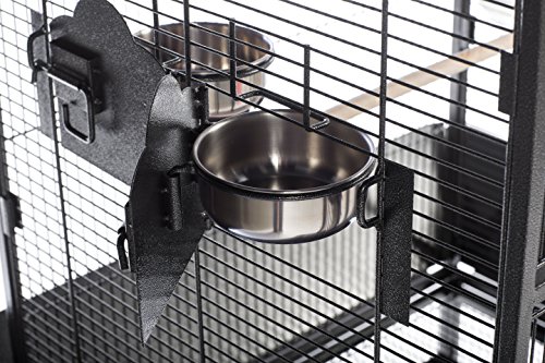 Prevue Pet Products 3352BLK Park Plaza Bird Cage, Black Hammertone, Large