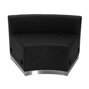 Flash Furniture HERCULES Alon Series Black LeatherSoft Reception Configuration, 10 Pieces