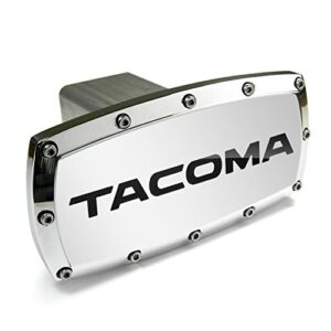 carbeyondstore toyota tacoma engraved billet aluminum tow hitch cover