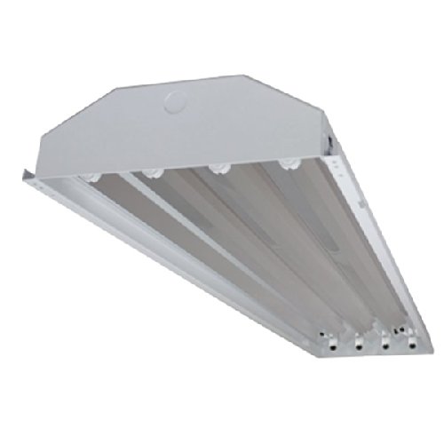 Four-Bros 4-lamp T8 High Bay Fluorescent Lighting Fixture, 120-277V