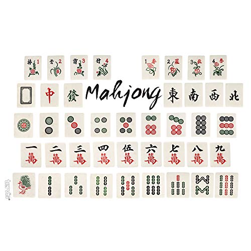 Tervis Plastic Mahjong Game Made in USA Double Walled Insulated Tumbler Travel Cup Keeps Drinks Cold & Hot, 16oz, Clear