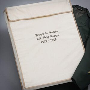 Foster-Stephens Military Uniform Suit Preservation Kit | Acid-Free Archival Storage Preservation Box For Dresses | Forever Keepsake Garment Box