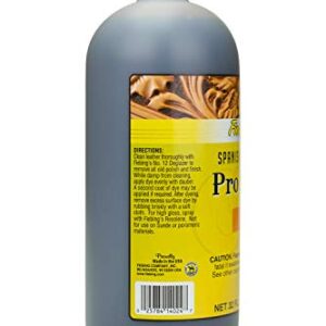 Fiebing Pro Dye 32 Oz Spanish Brown - Penetrating & Permanent Professional Oil Leather Dye