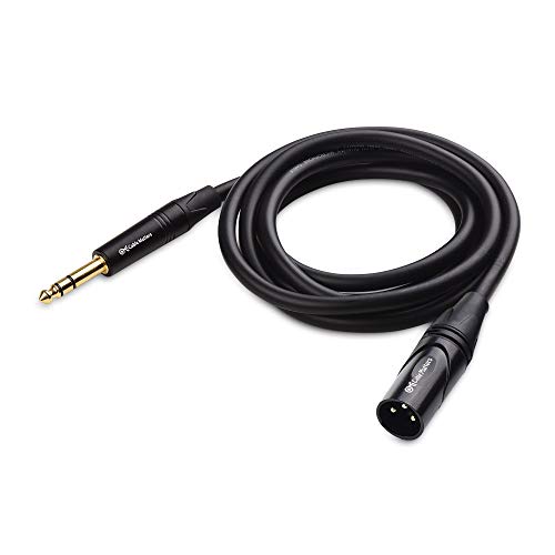 Cable Matters 6.35mm (1/4 Inch) TRS to XLR Cable 6 ft Male to Male (XLR to TRS Cable, XLR to 1/4 Cable, 1/4 to XLR Cable)