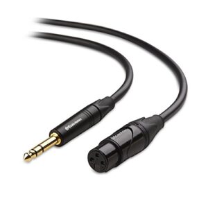 cable matters 6.35mm (1/4 inch) trs to xlr cable 3 ft male to female (xlr to trs cable, xlr to 1/4 cable, 1/4 to xlr cable)