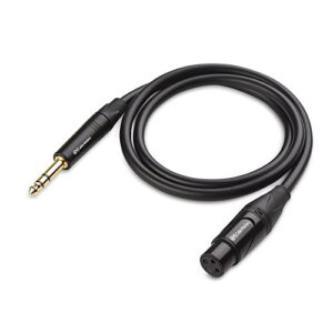 Cable Matters 6.35mm (1/4 Inch) TRS to XLR Cable 3 ft Male to Female (XLR to TRS Cable, XLR to 1/4 Cable, 1/4 to XLR Cable)