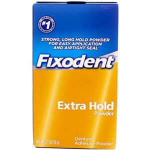 fixodent denture adhesive powder extra hold 2.70 oz (pack of 6)