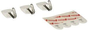 command 17067es general purpose wire hooks, small, 0.5lb cap, white, 3 hooks & 4 strips per pack