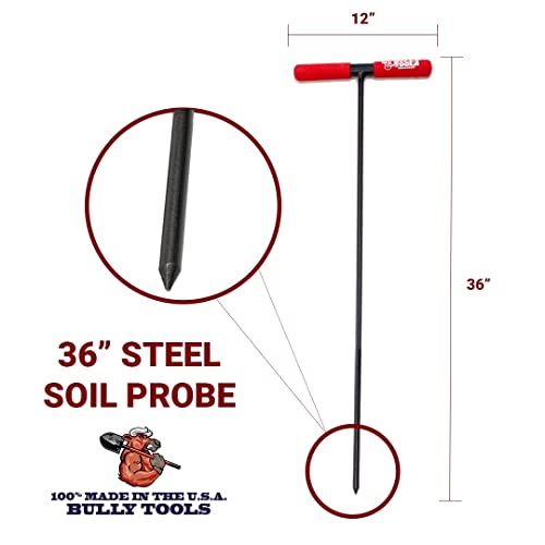 Bully Tools 99201 36" Manhole Cover Hook. Steel Tstyle Handle