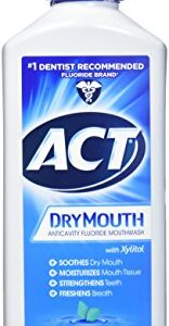 ACT Dry Mouth Mouthwash, Mint, 18 Fl Oz (Pack of 3)