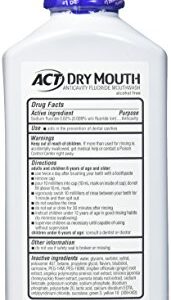 ACT Dry Mouth Mouthwash, Mint, 18 Fl Oz (Pack of 3)