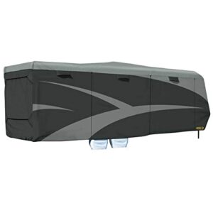 adco 52275 toy hauler designer series sfs aquashed cover, fits 30'1" - 33'6" trailers, gray