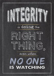 creative teaching press integrity inspire u poster chart (6680)