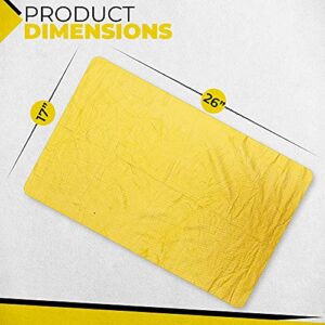 The Man Sham Chamois Cloth - 26" X 17" - Ultimate Car Shammy Cloth For Car Drying - Super Absorbent Shammy Towel for Fast Drying of Your Car, Truck or Boat - Scratch and Lint-Free for a Spotless Shine