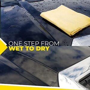 The Man Sham Chamois Cloth - 26" X 17" - Ultimate Car Shammy Cloth For Car Drying - Super Absorbent Shammy Towel for Fast Drying of Your Car, Truck or Boat - Scratch and Lint-Free for a Spotless Shine