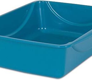 Petmate Open Cat Litter Box, Blue Mesa/Mouse Grey,M (Pack of 1)